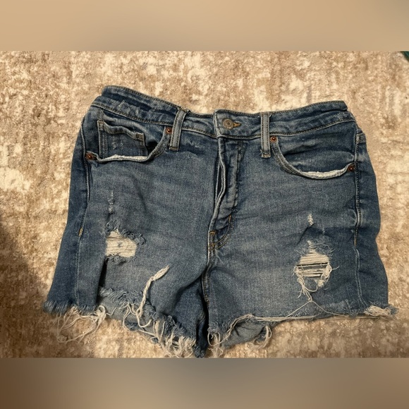 Old Navy Pants - Old Navy Classic Blue OG Straight High Rise Super Smooth Pockets Jean Shorts -6
